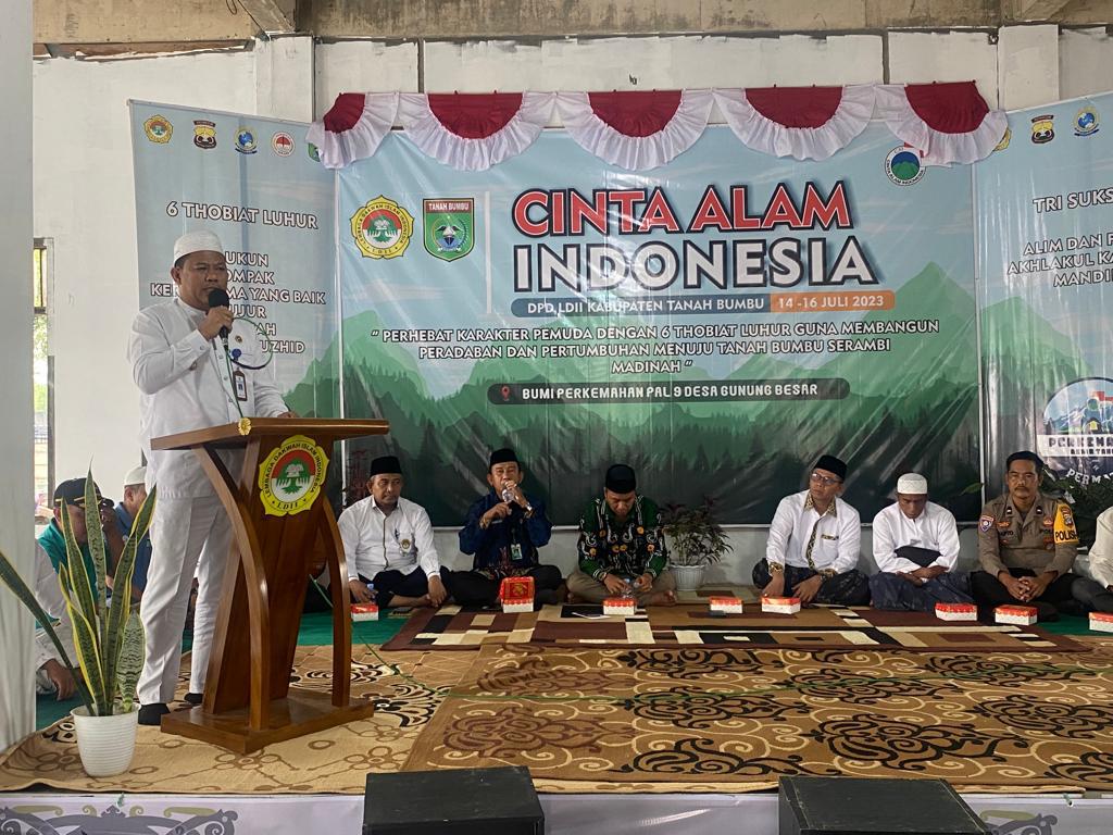 Abdul Muis Buka Kegiatan Perkemahan CAI di Desa Gunung Besar