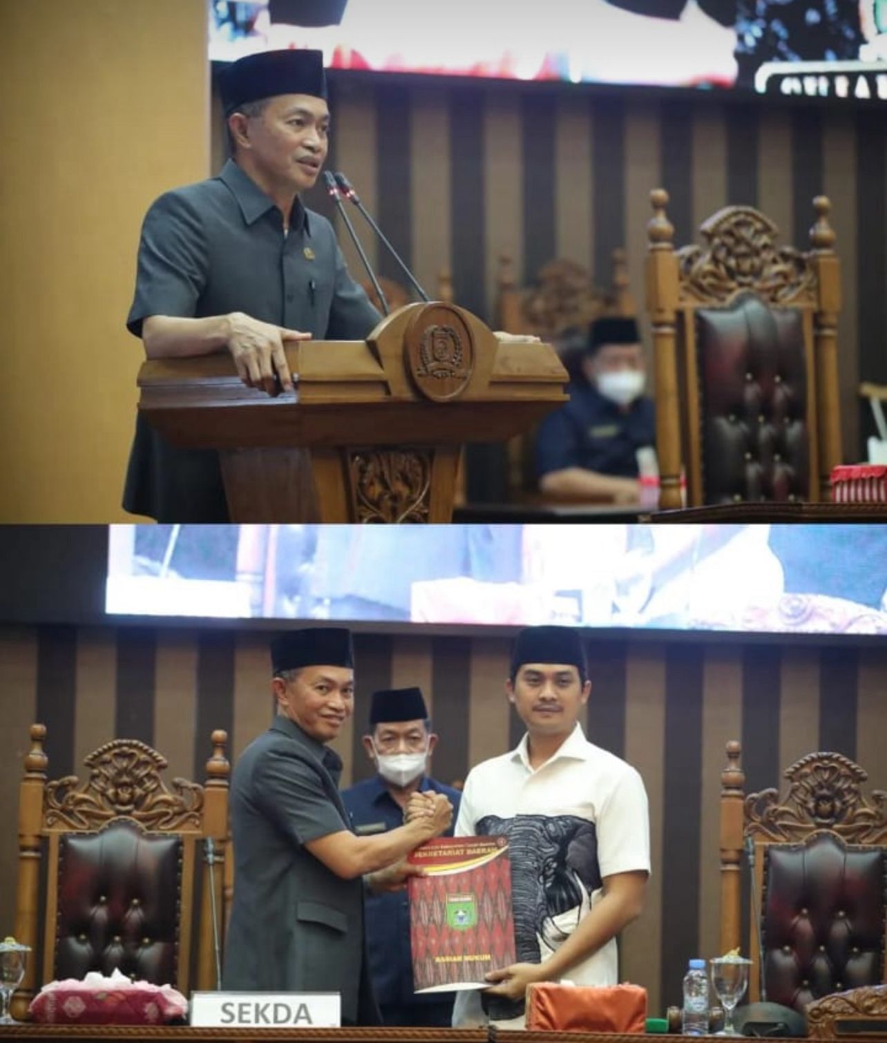 Rapat Paripurna ! Pemkab Tanbu Sampaikan Dua Raperda